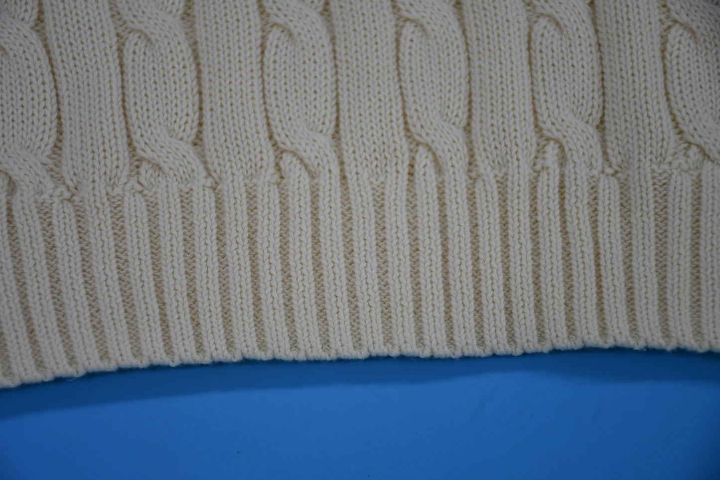 탑키츠네 / 폴로 여성 꽈배기 짜임 라운드 니트