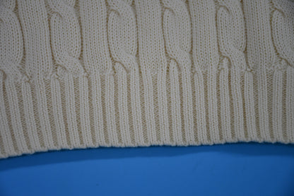 탑키츠네 / 폴로 여성 꽈배기 짜임 라운드 니트