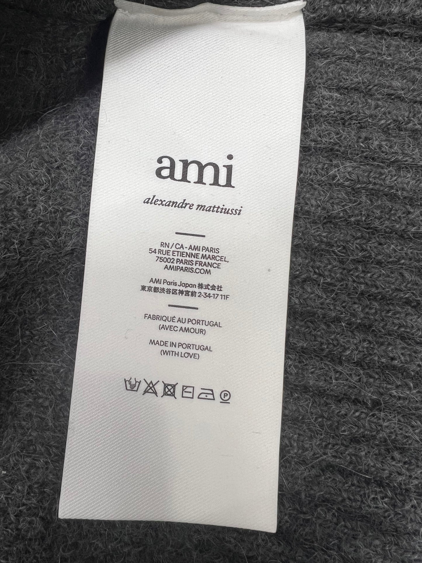 탑아미 / 아미 라운드 알파카 니트스웨터