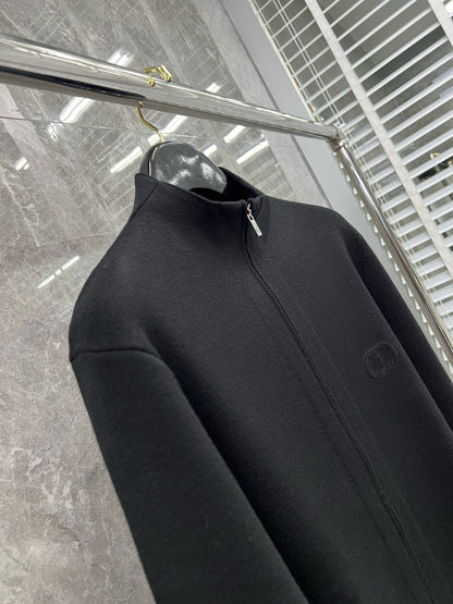 대리석 / 디올 CD 로고 울 블렌드 니트 집업