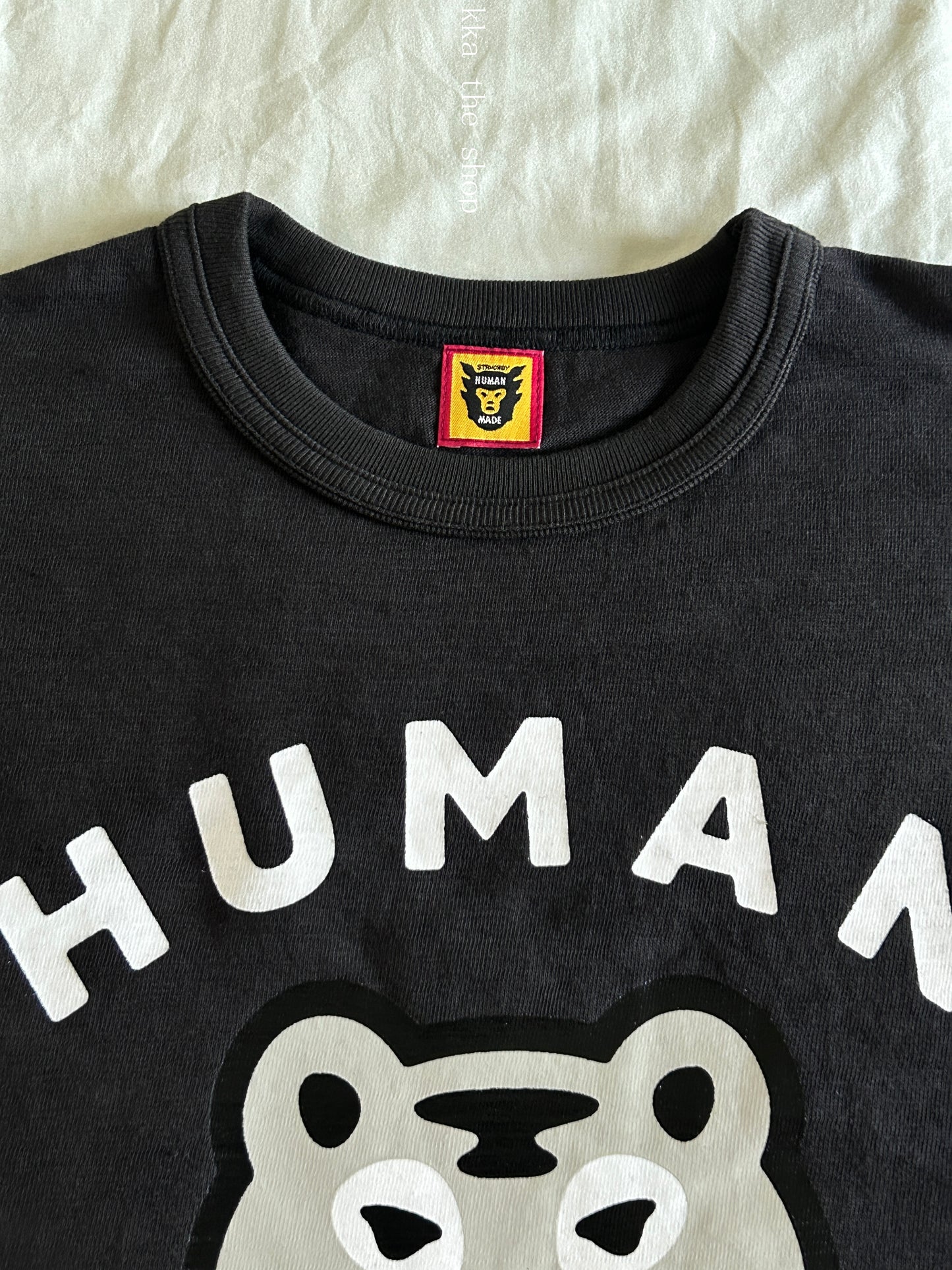 kka / 휴먼메이드 반팔티 ,  HUMAN MADE Tiger short sleeve black