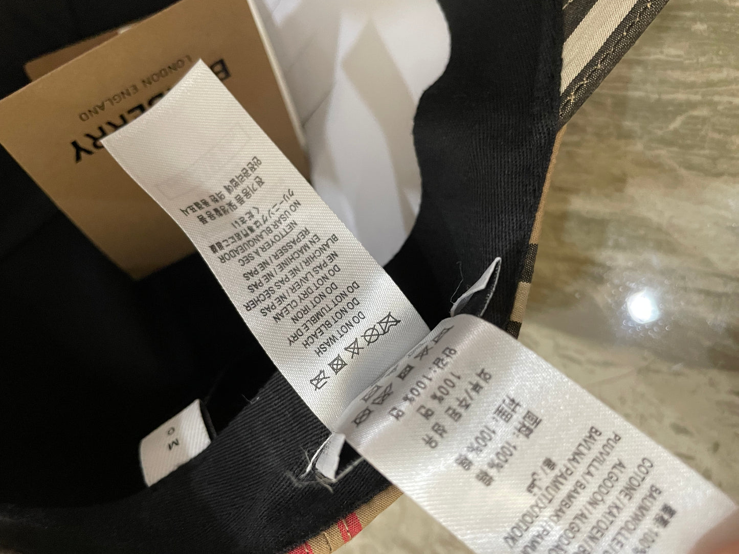 웨이브/버버리 모자