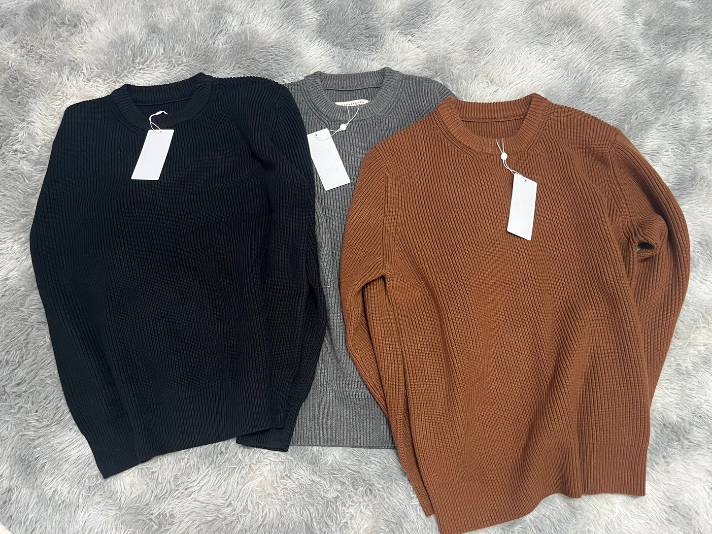 탑아키마 / 마르지엘라  23AW 사각스티치솔리드울풀오버니트