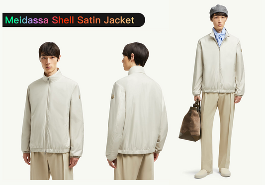 탑몽클X  / MC 메이다사 쉘 새틴 재킷