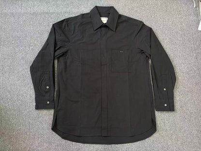 베어 / 우영미 셔츠 , WOO-530125년블랙다크단추심플블라우스