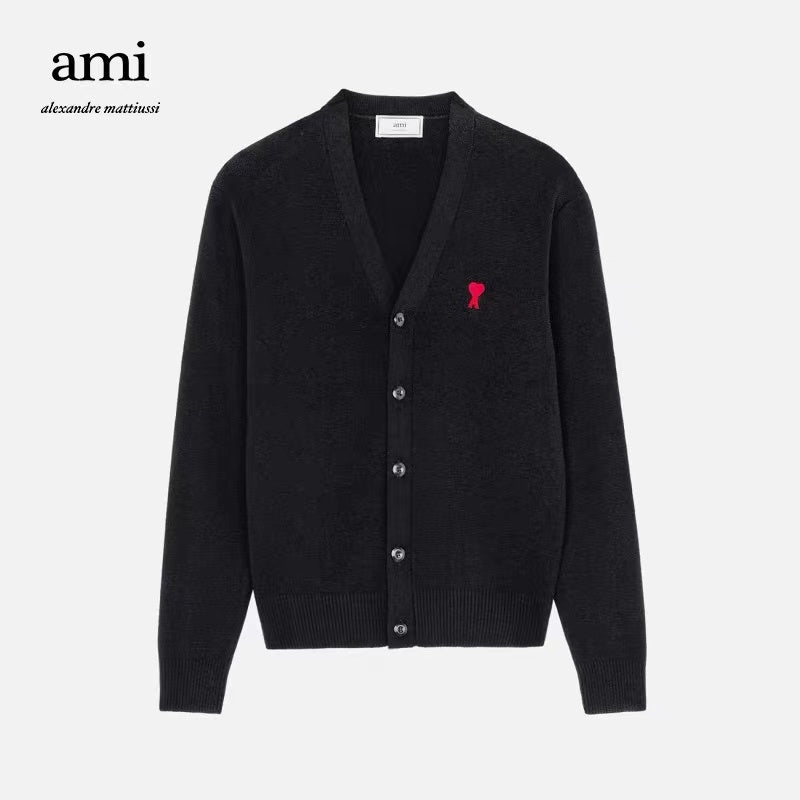 탑아미 / 아미 가디건 , 스몰 로고 카디건 스웨터