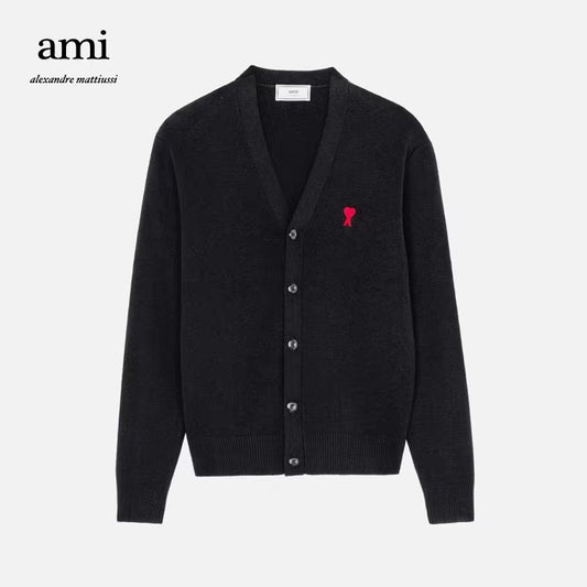 탑아미 / 아미 가디건 , 스몰 로고 카디건 스웨터
