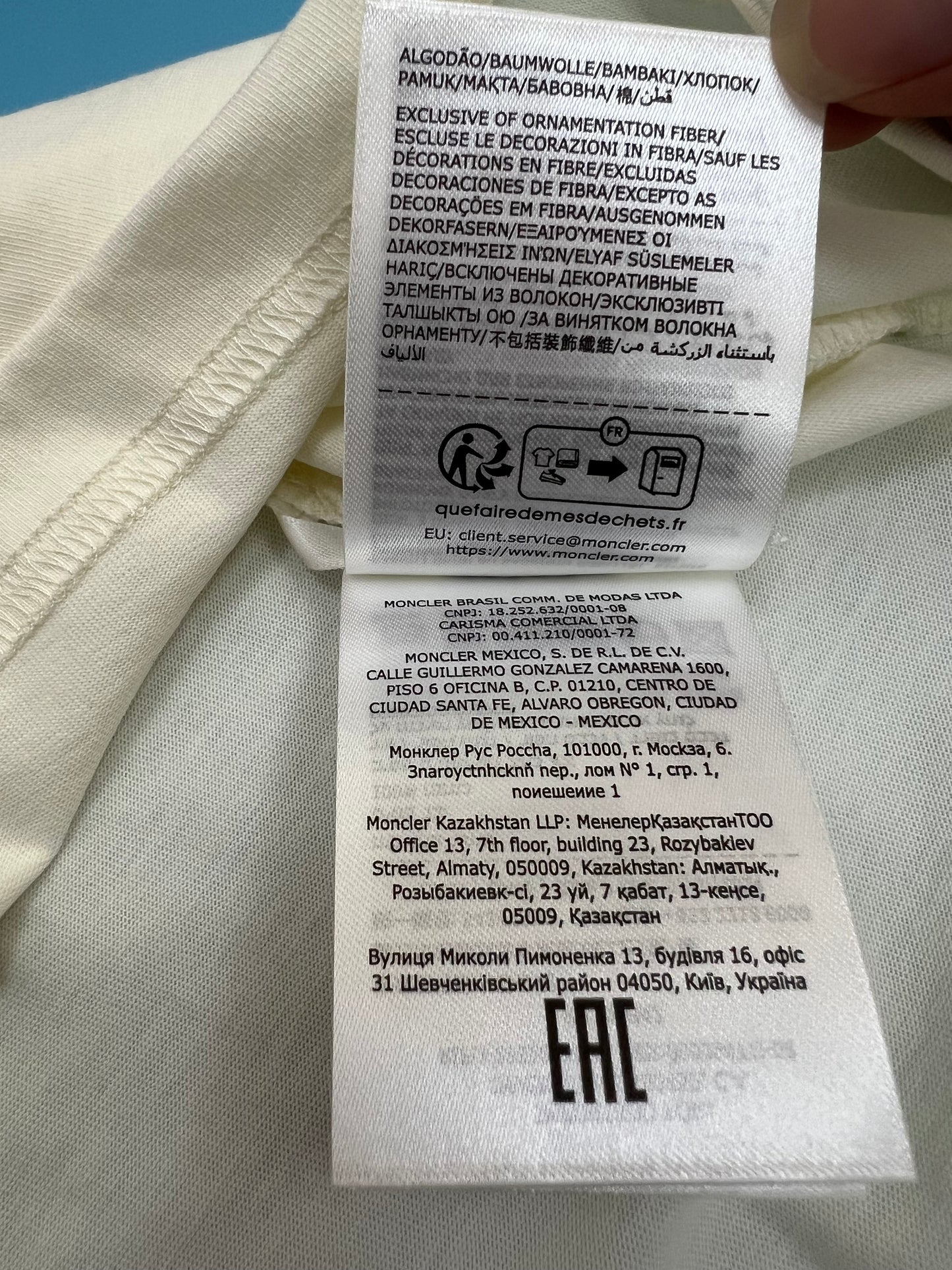 탑몽클  / MC 흐릿한 로고 티셔츠