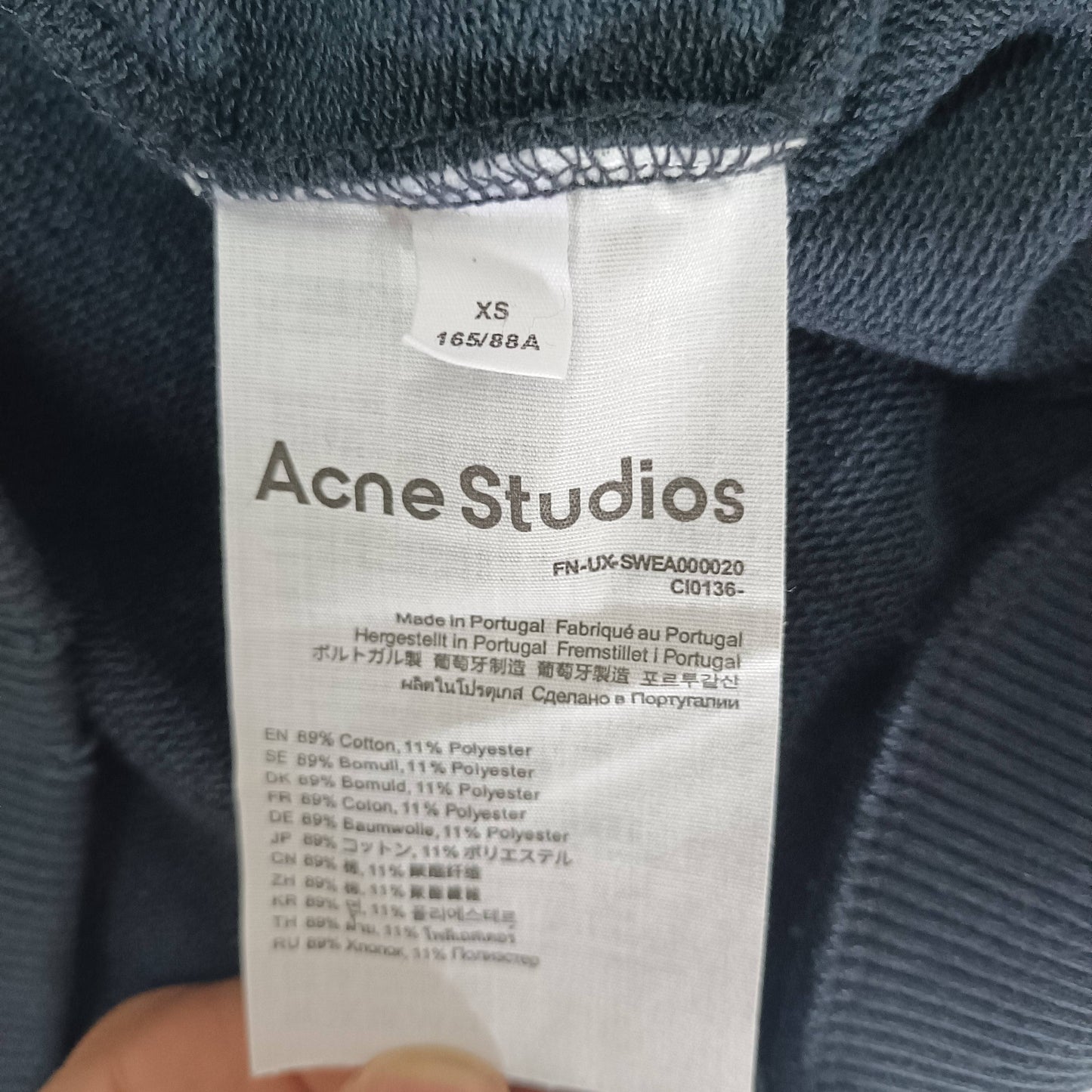 탑아크네 / 아크네스튜디오 로고 후드