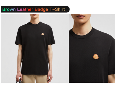 탑몽클X  / MC 브라운 더블 스탬프 티셔츠