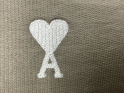 탑아미 / 아미 2025년형 화이트 와펜 후드집업 white badge zipper hoodie