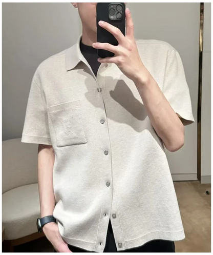 타일공장 / 루이비통 남성 니트 반팔 셔츠