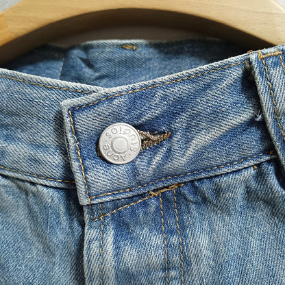 탑아크네 / 아크네스튜디오  오버핏 페인트스타일 데님팬츠