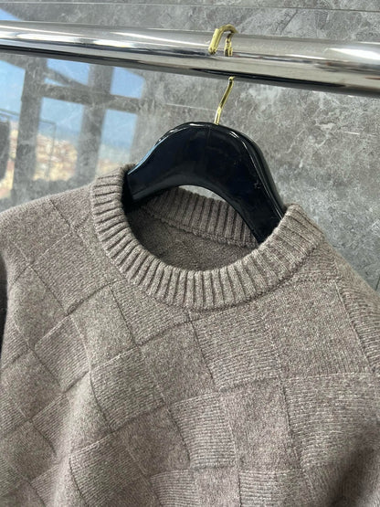 대리석 / 보테가베네타 입체짜임 체크 니트