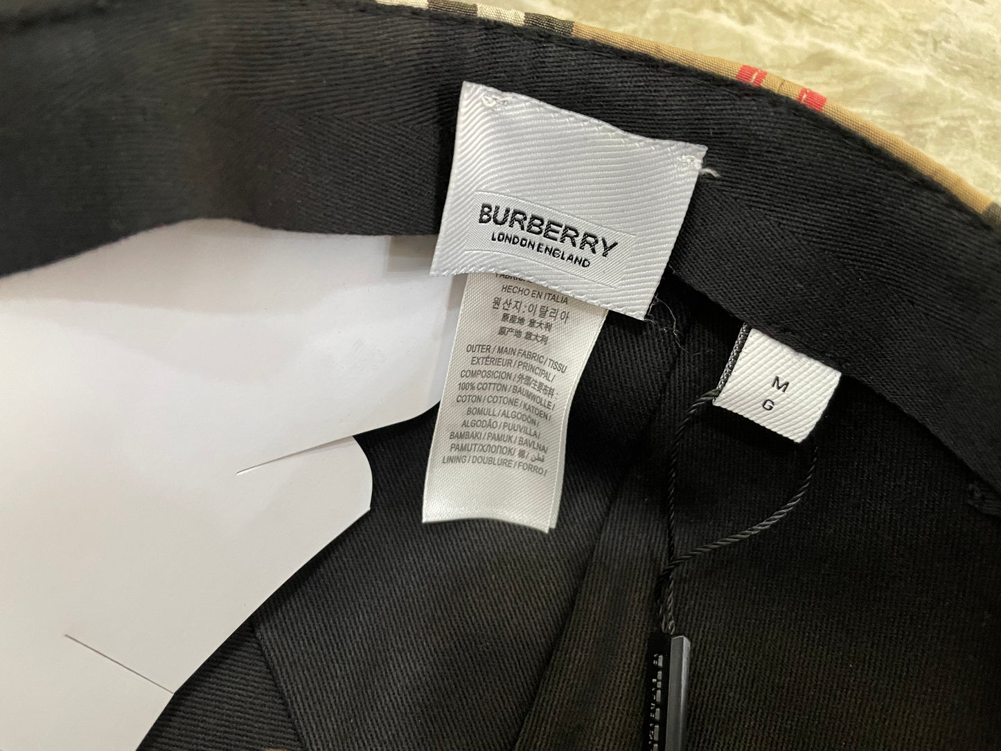 웨이브/버버리 모자