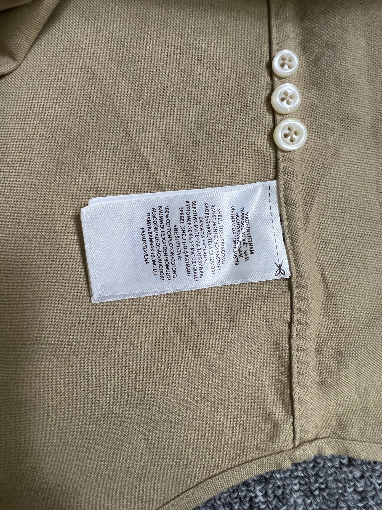 탑폴로 / 폴로 셔츠 , 클래식한 핏 카키색 옥스퍼드 셔츠