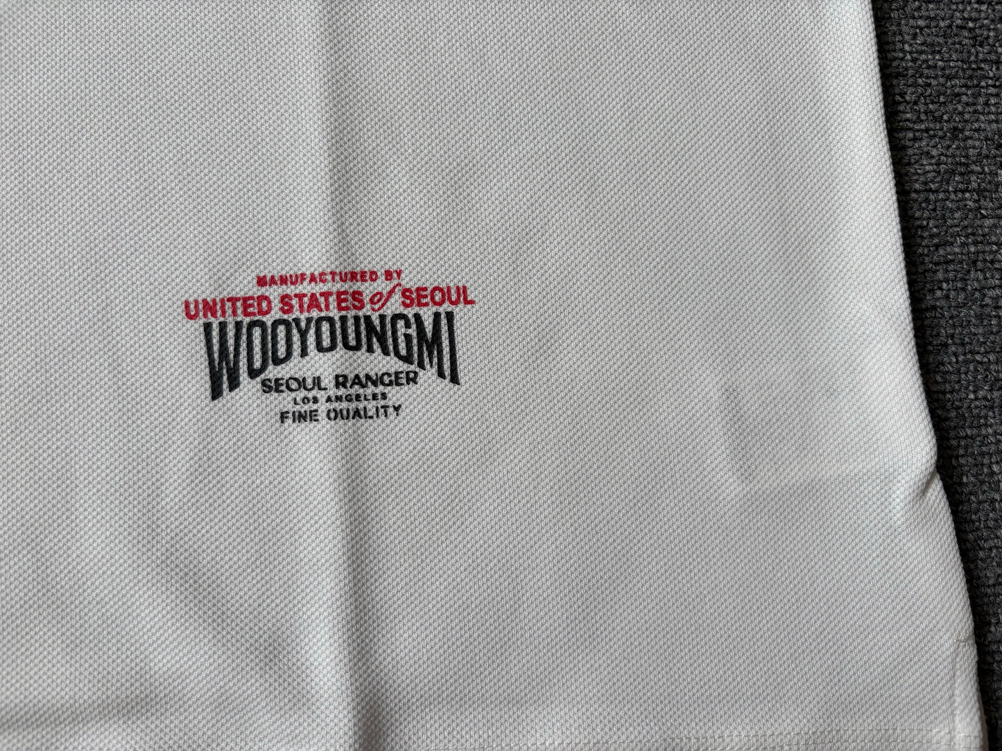 베어 / 우영미 니트넥 폴로 화이트 카라티