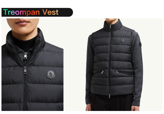 탑몽클X  / MC 무광 패딩 조끼