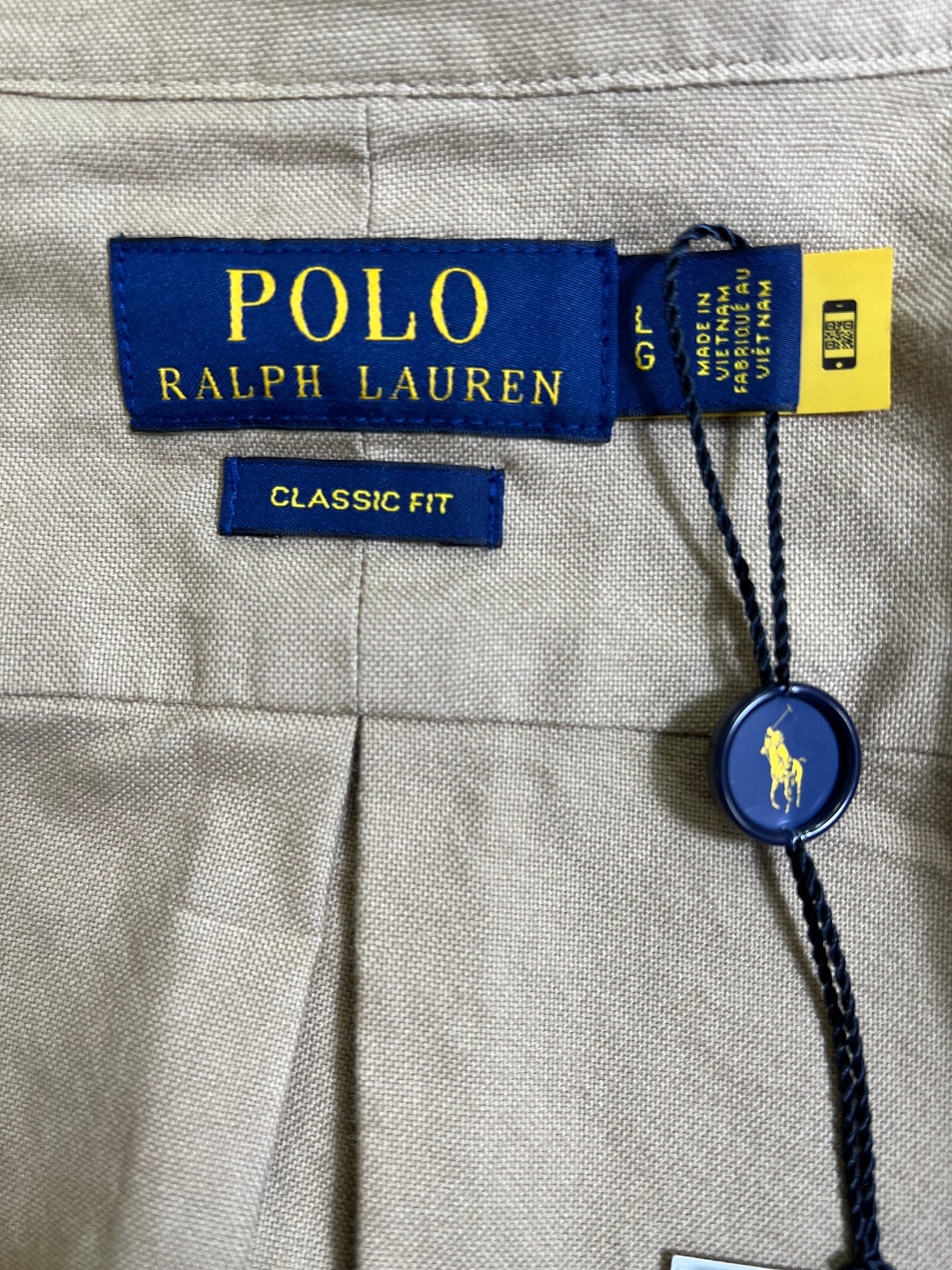 탑폴로 / 폴로 셔츠 , 클래식한 핏 카키색 옥스퍼드 셔츠