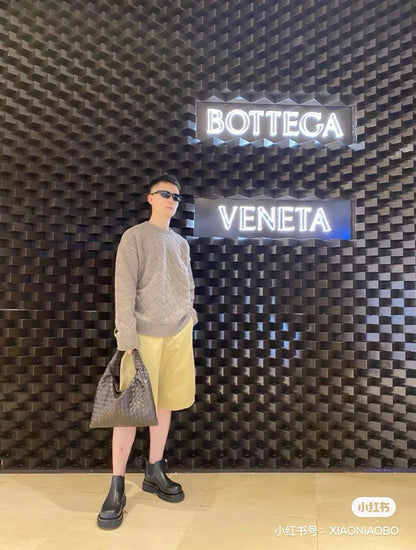 대리석 / 보테가베네타 입체짜임 체크 니트