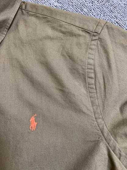 탑폴로 / 폴로 셔츠 , 클래식한 핏 그린 옥스퍼드 셔츠