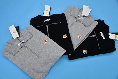 탑키츠네 / 메종키츠네 반집업 ,단홍폭스반하이넥후드