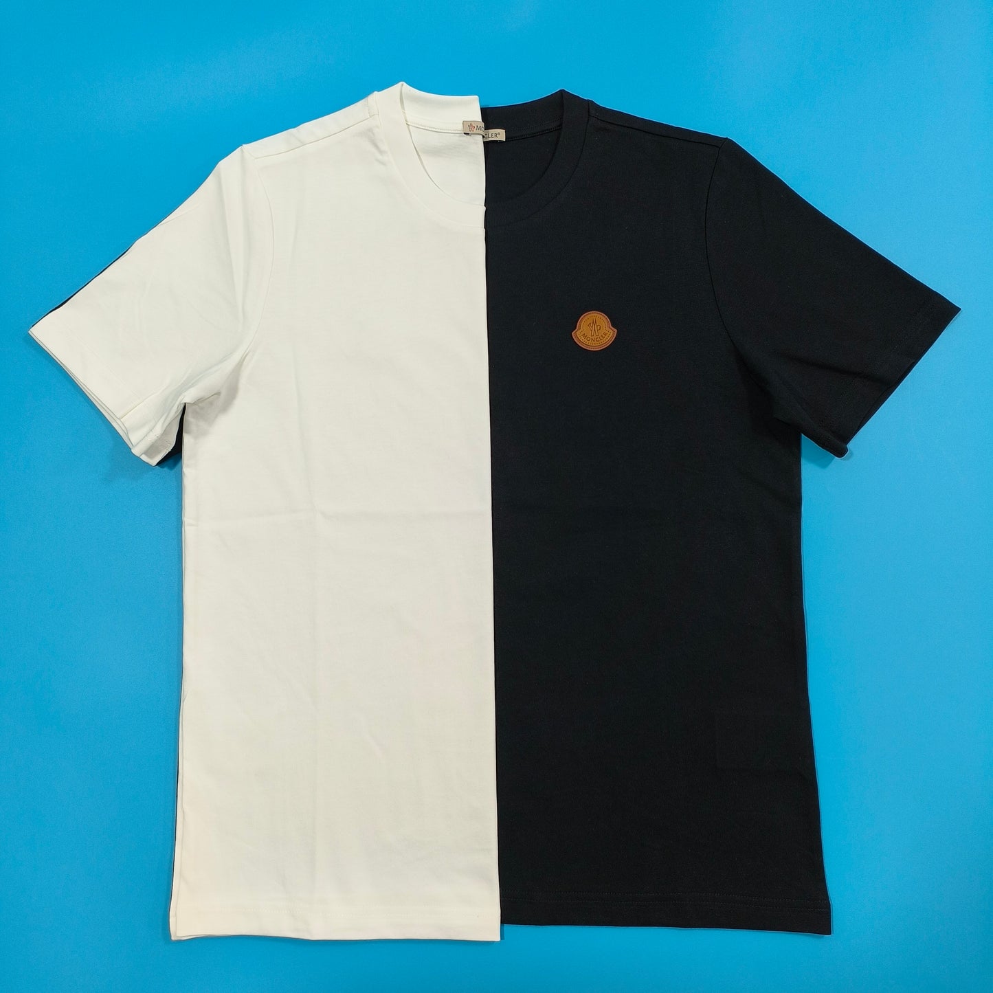 탑몽클X  / MC 브라운 더블 스탬프 티셔츠