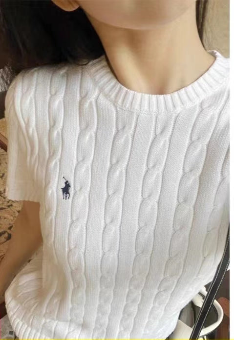 탑폴로 / 폴로 여성 꽈베기 니트 탑