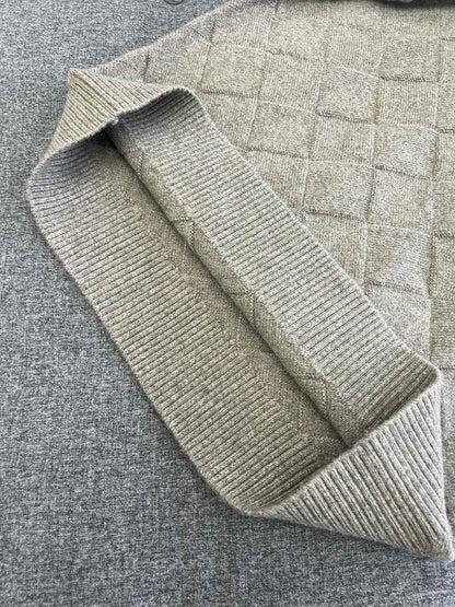 대리석 / 보테가베네타 입체짜임 체크 니트