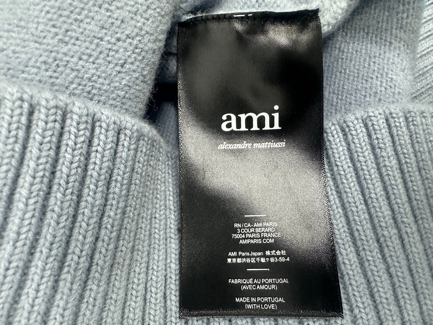 탑아미 / 아미 스틸 블루 울 스웨터