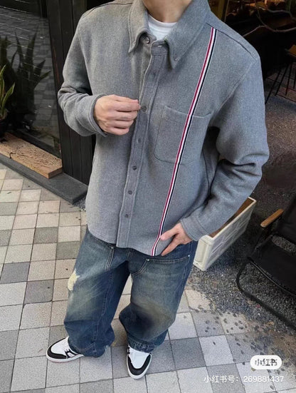 대리석 / 톰브라운 스트라이프 셔츠 자켓