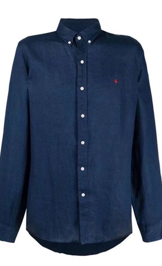 탑폴로 / 폴로 클래식핏 린넨 셔츠 네이비