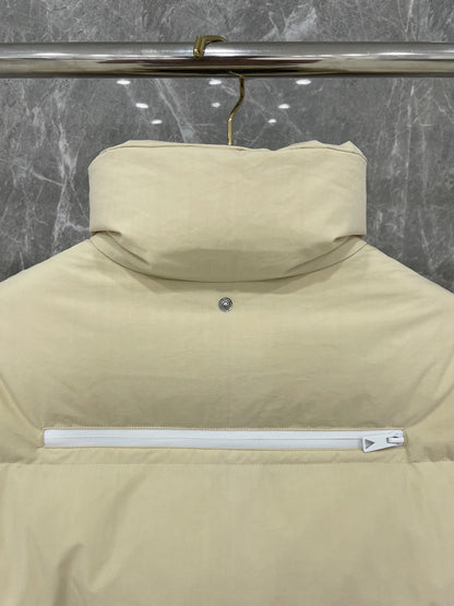 대리석 /  보테가베네타 이중지퍼 베이지 구스다운 루즈핏 패딩점퍼