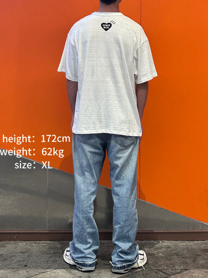 kka / 휴먼메이드 반팔티 , HUAMN MADE 하트 반팔