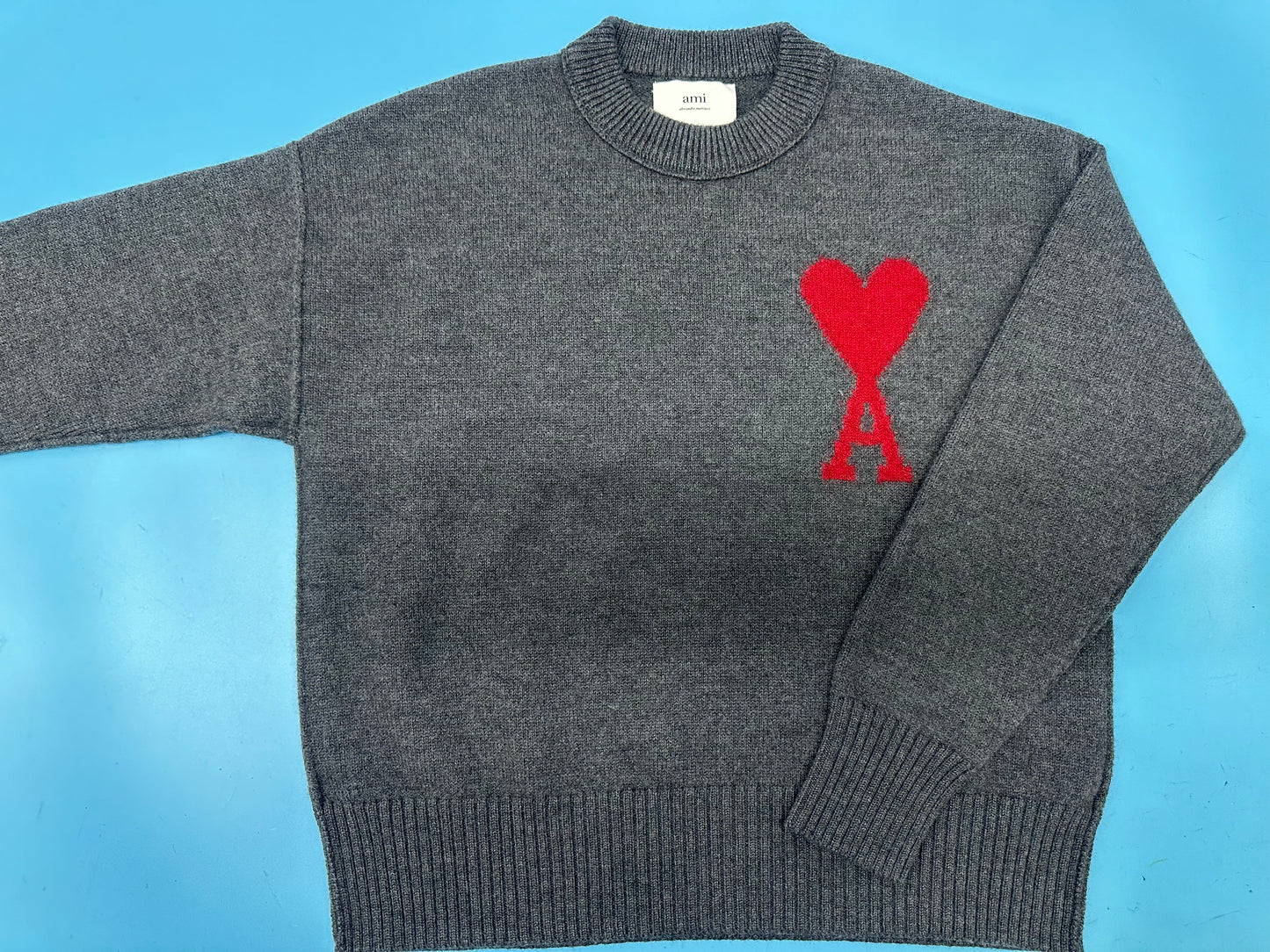 탑아미 / 아미  24 레드 빅로고 라운드 니트