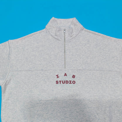 탑아이앱 / 아이앱 하프 집업 오트밀 버건디