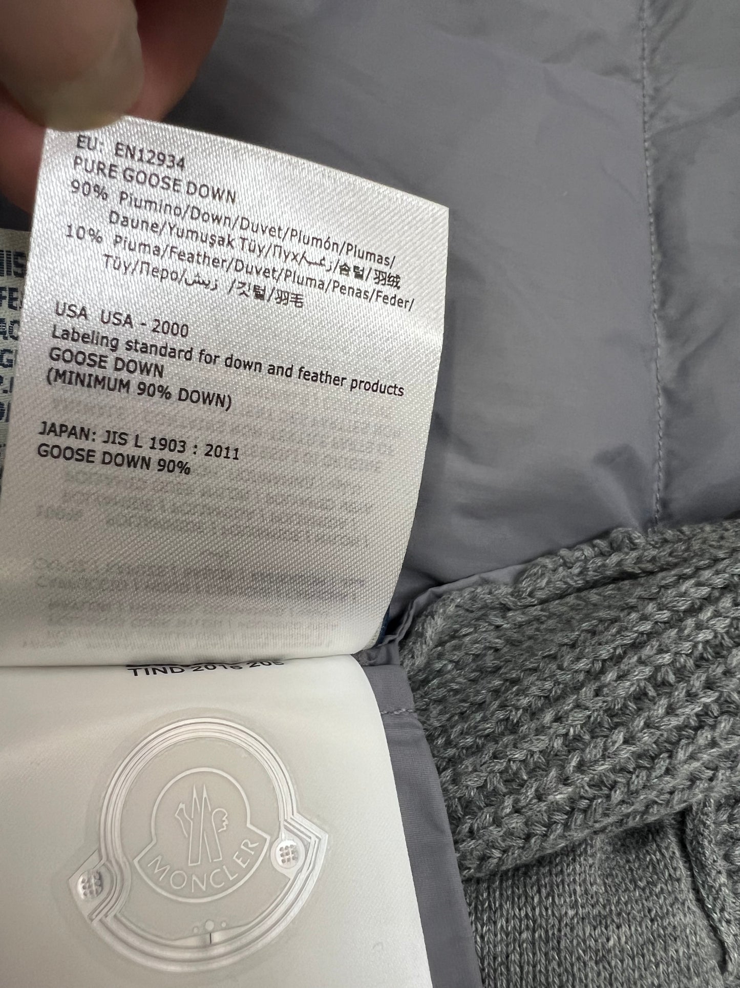 탑몽클  / MC 빈티지 니트 다운