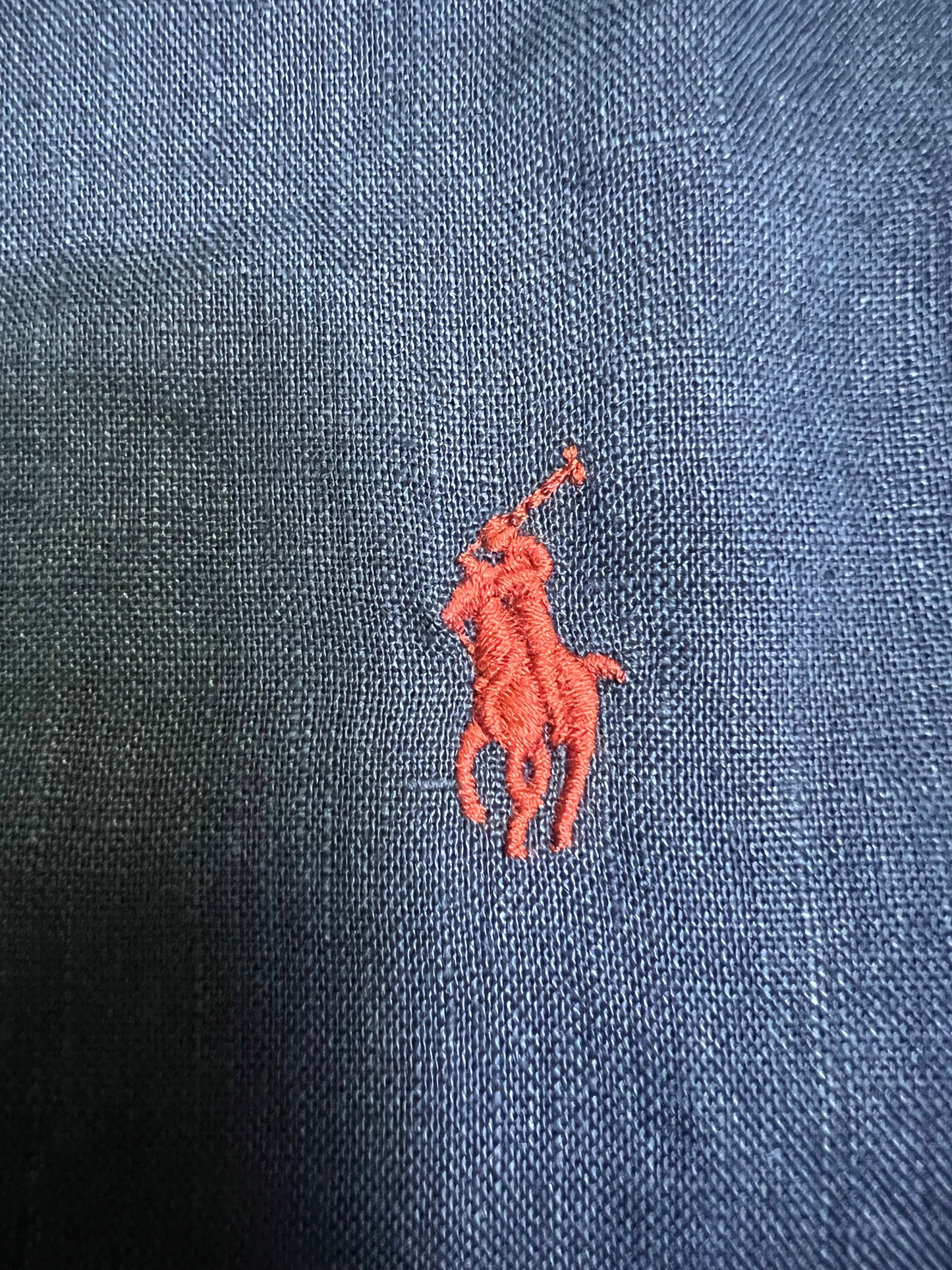 탑폴로 / 폴로 클래식핏 린넨 셔츠 네이비