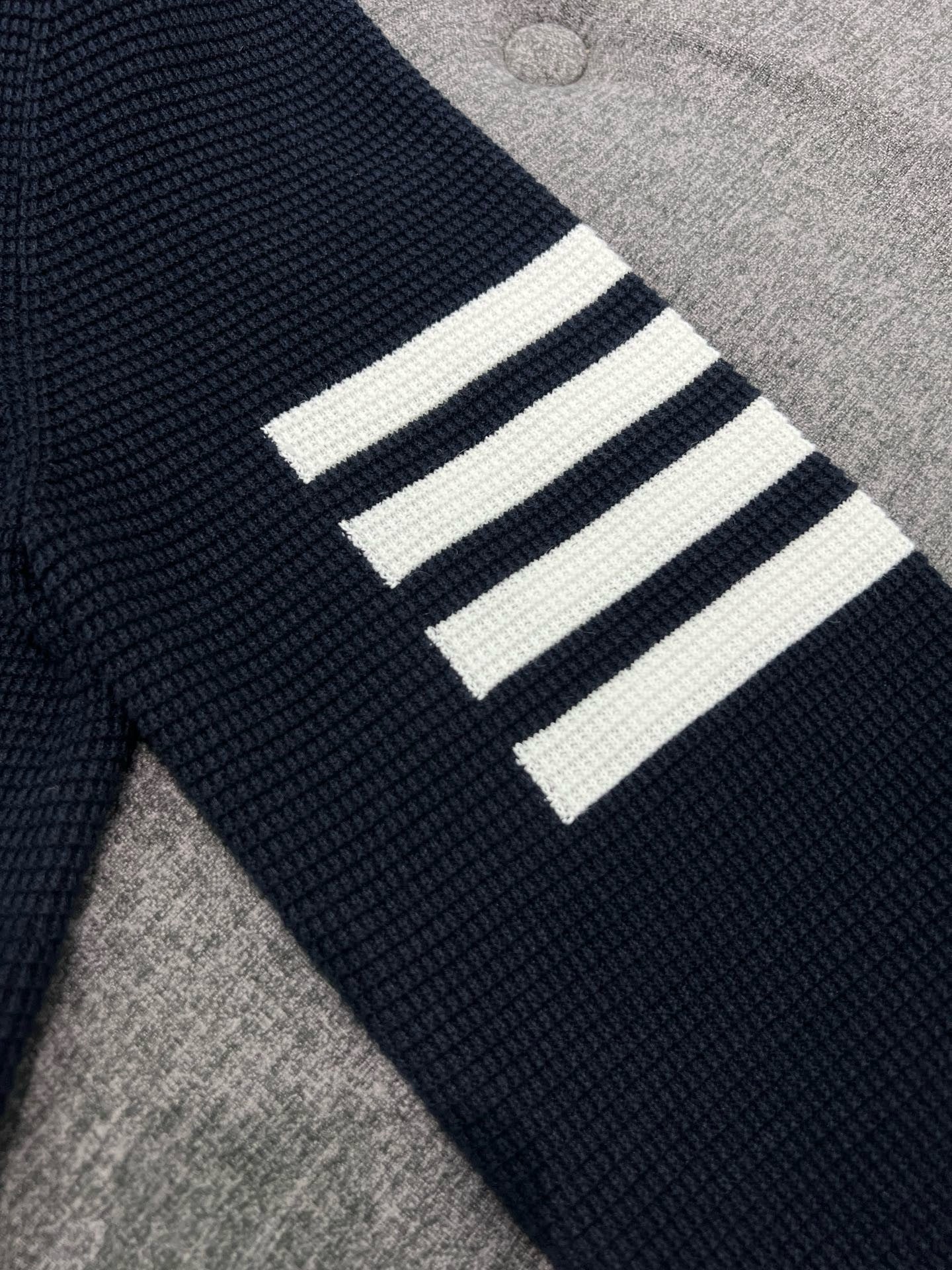 대리석 / 톰브라운 사선 완장 와플 후드 집업