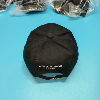 탑우영미 / 우영미 모자 , Wooyoungmi 블랙 로고 볼캡