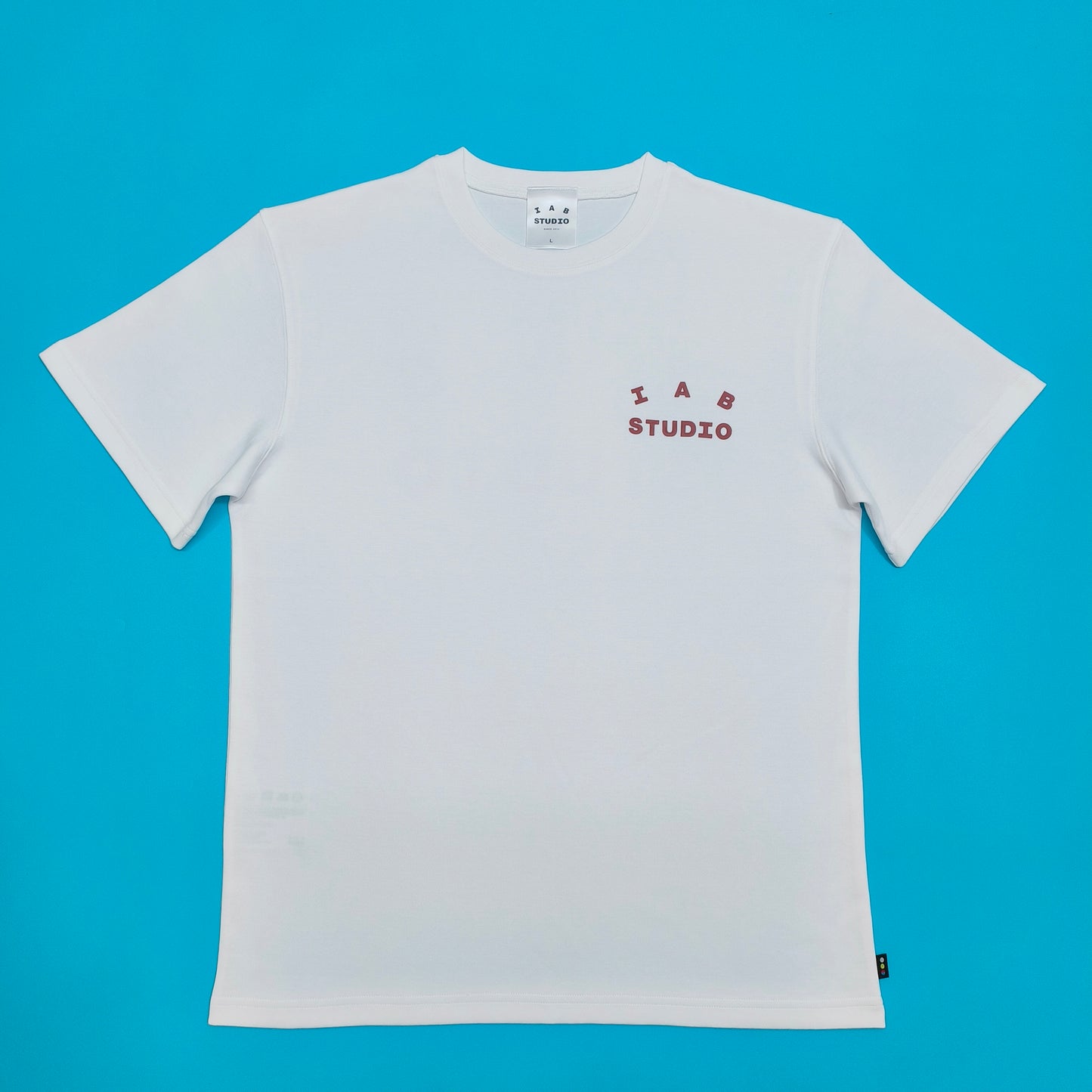 탑아이앱 / 아이앱 티셔츠 화이트 버건디