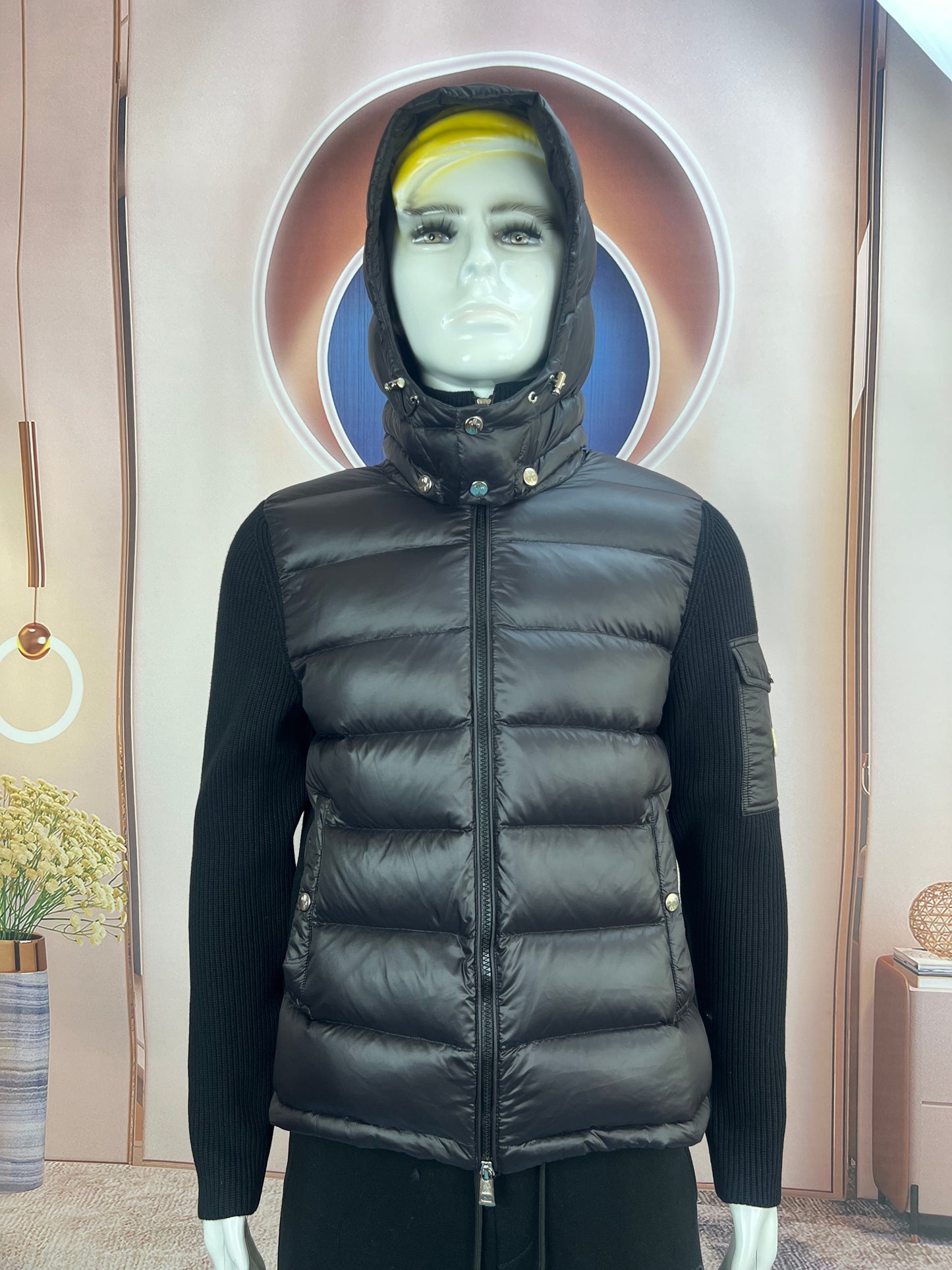 탑몽클 / MC 모자 스트라이프 맨투맨