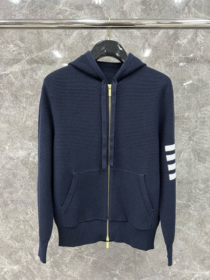 대리석 / 톰브라운 사선 완장 와플 후드 집업