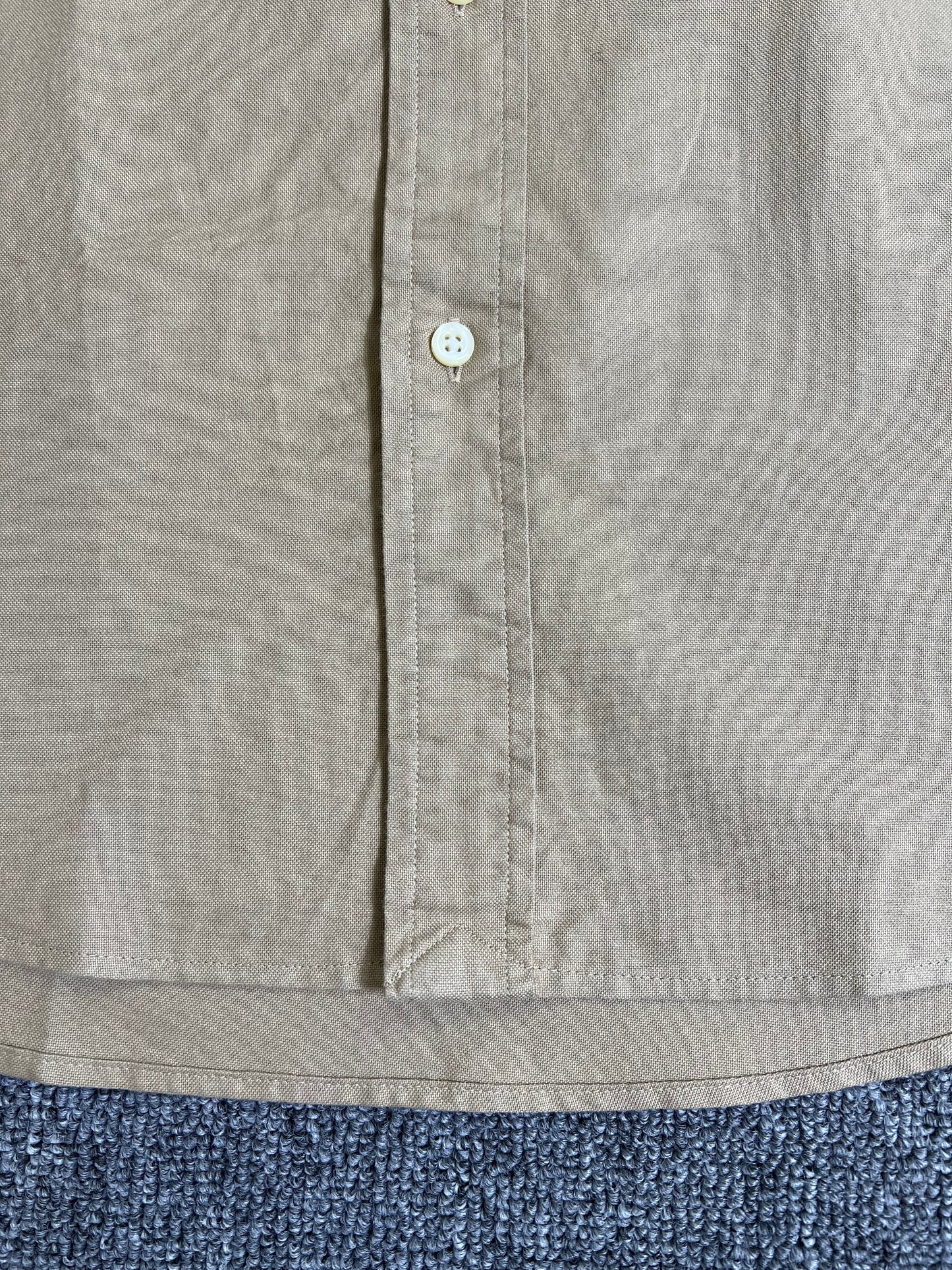 탑폴로 / 폴로 셔츠 , 클래식한 핏 카키색 옥스퍼드 셔츠