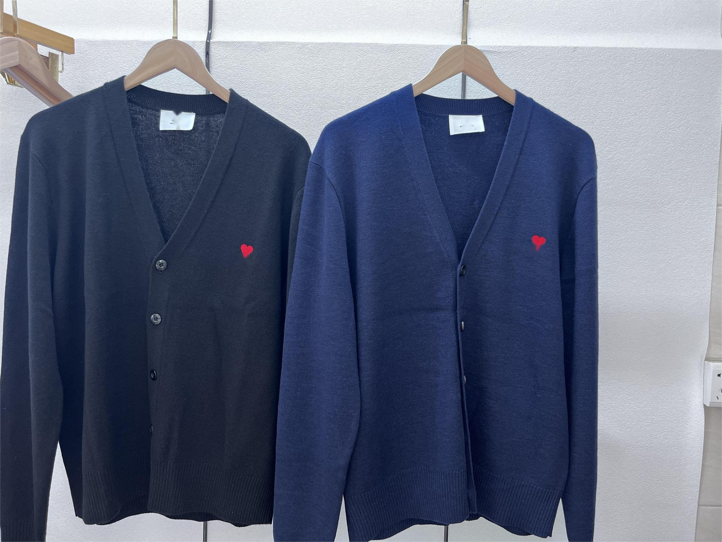 탑아미 / 아미 가디건 , 스몰 로고 카디건 스웨터