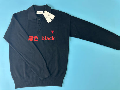 탑아미 / 아미 니트 카라 폴로티