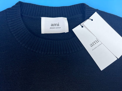 탑아미 / 아미 니트 , 클래식 스몰 로고 라운드 니트