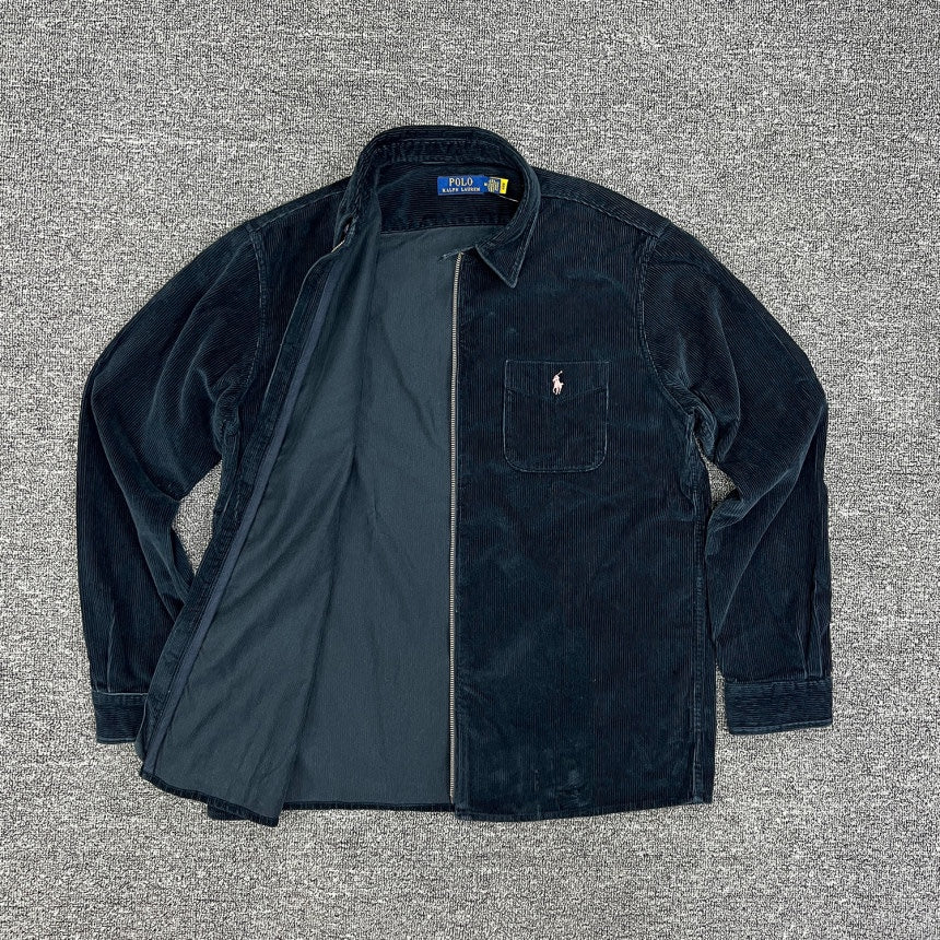 탑폴로 / 폴로 블루 코듀로이 지퍼 아우터형 셔츠