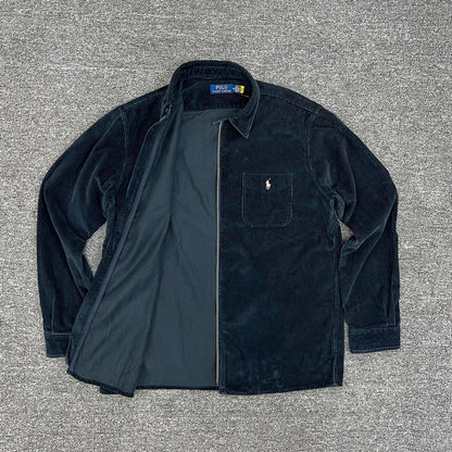 탑폴로 / 폴로 블루 코듀로이 지퍼 아우터형 셔츠