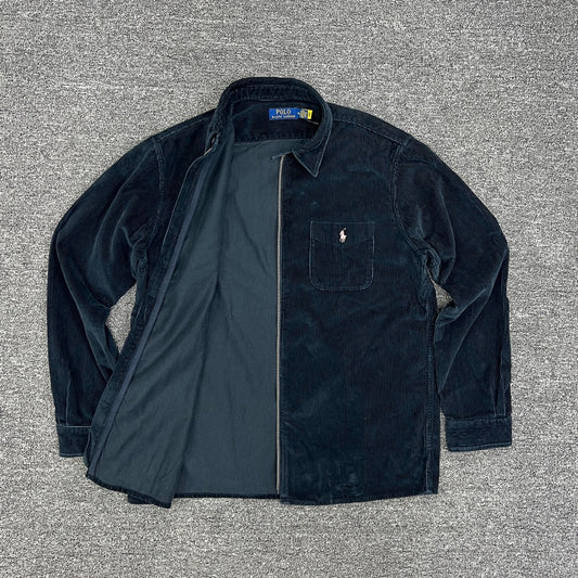 탑폴로 / 폴로 블루 코듀로이 지퍼 아우터형 셔츠